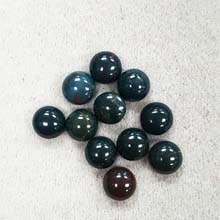 8MM ROUND CABOCHON BLOOD STONE(10PCS/BAG)